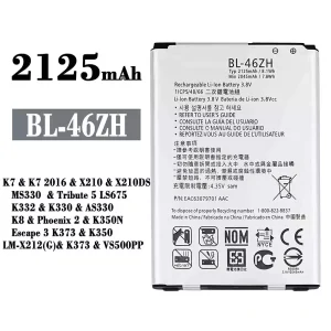 Aku BL-46ZH sobib LG K7 2016 / K8 / Phoenix 2