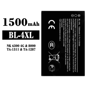 Aku BL-4XL sobib Nokia NK 6300 4G/8000