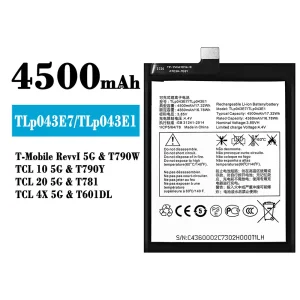 Aku TLP043E7/TLP043E1 sobib Alcatel T-Mobile RevvI 5G/TCL 10 5G/TCL 20 5G/TCL 4X 5G