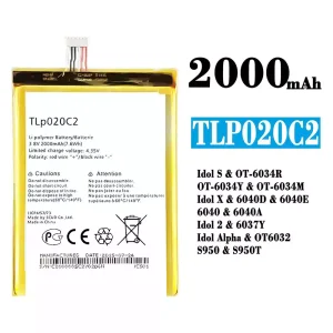 Aku TLp020C2 sobib Alcatel Idol S/Idol X/IDOL 2 /IDOL ALPHA