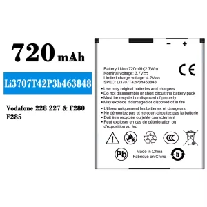 Aku Li3707T42P3h463848 sobib ZTE Vodafone 228 227/F280/F285