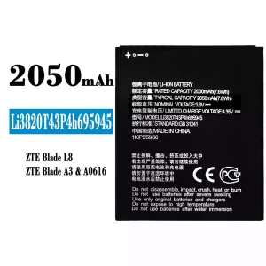 Aku Li3820T43P4h695945 sobib ZTE Blade L8/A3