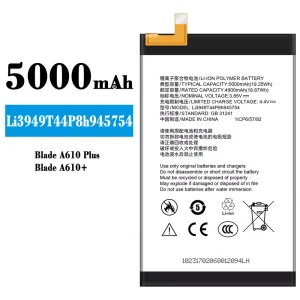Aku Li3949T44P8h945754 sobib ZTE Blade A610+/A610 PLUS
