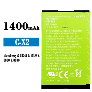 Aku BAT-11005-001 sobib BlackBerry 8350i/8800/8820/8830/C-X2