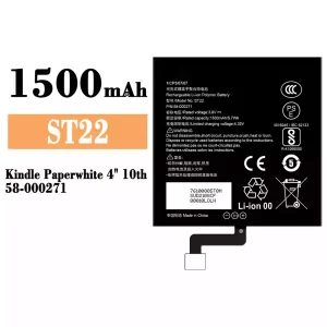 Aku ST22 sobib Amazon Kindle Paperwhite 4"10th/58-000271