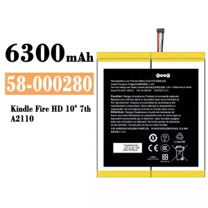 Aku 58-000280 sobib Amazon Kindle Fire HD 10" 7th/A2110