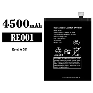 Aku RE001 sobib T-Mobile Revvl 6 5G