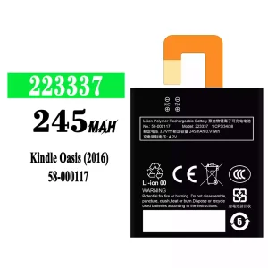 Aku 223337 sobib Amazon Kindle Oasis (2016)/58-000117