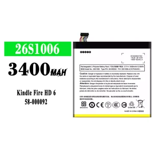 Aku 26S1006 sobib Amazon Kindle Fire HD 6/58-000092