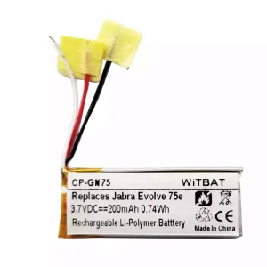 Kõrvaklappide aku sobib Jabra HSC100W,Evolve 75e,AHB621333H
