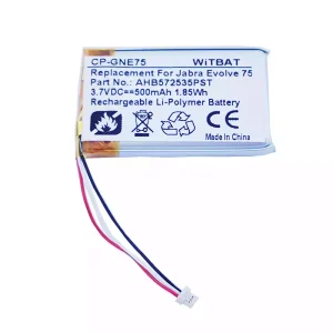 Kõrvaklappide aku sobib Jabra Evolve 75,Evolve 75 UC,Evolve 75 SE,AHB572535PST