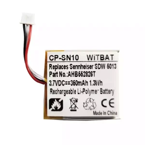 Kõrvaklappide aku sobib Sennheiser SDW 5013,SDW5014,SDW 5015,SDW 5016