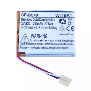 Kõrvaklappide aku sobib Bose QuietComfort Ultra