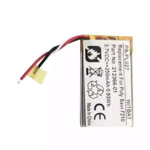 Kõrvaklappide aku sobib Plantronics Savi 7210,Savi 7220,S7210T,S7220T