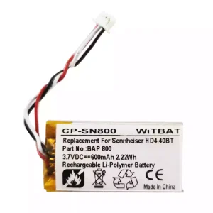 Kõrvaklappide aku sobib Sennheiser BAP 800,AHB571935PCT-03