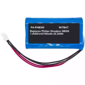 Kõlari aku sobib Philips ShoqBox SB500