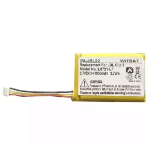 Kõlari aku sobib JBL Clip 3,L0721-LF