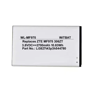 Originaal aku ZTE 303ZT,305ZT,306ZT,MF975,MF975S,MF975U,Li3827t43p3h544780