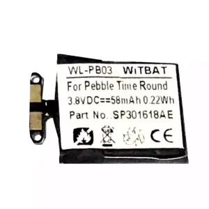 Originaal aku Pebble Time Round,SP301618AE