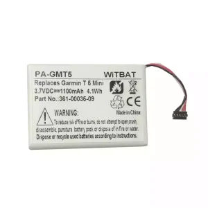 Originaal aku Garmin T 5 Mini,TT 15 Mini GPS,361-00035-09