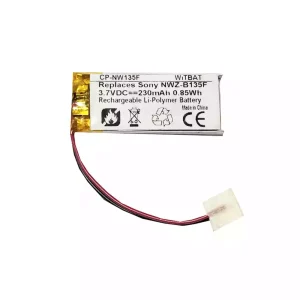 Originaal aku SONY Walkman NWZ-B133F,NWZ-B135,NWZ-B142F,NWZ-152F,NWZ-B162F,NWZ-B172F,NWZ-B173F,NWZ-B183F