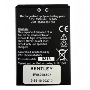 Originaal aku BENTLEY 56426 801 099,4W0.098.507